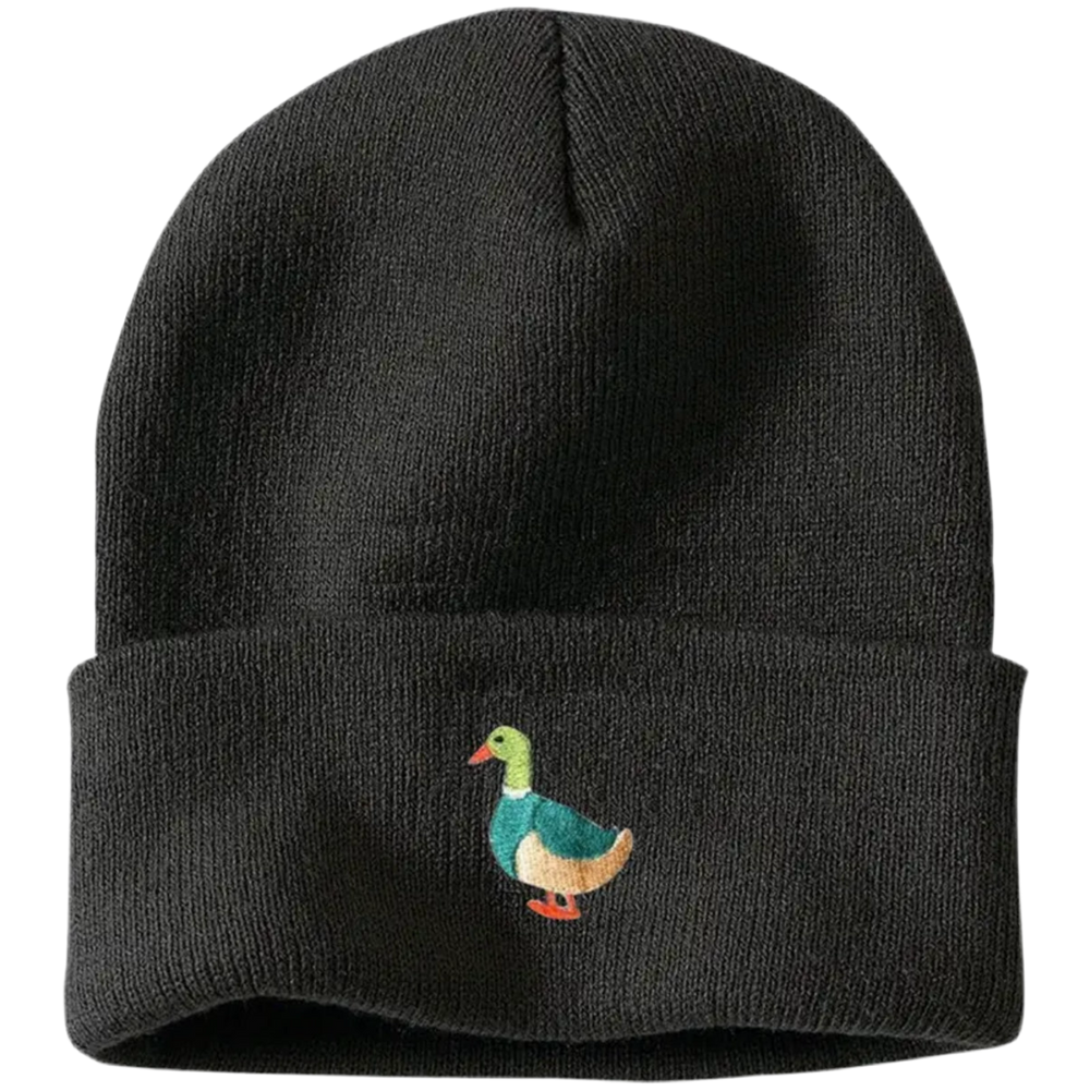 Bonnet Canard Colvert Brodé