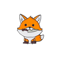 Pin’s Renard avec un Couteau