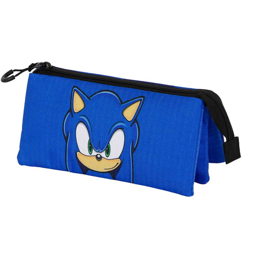 SEGA Sonic the Hedgehog Triple Pencil Case - Sonic Regard