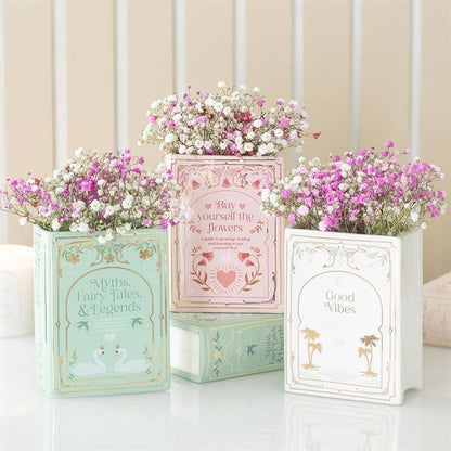 Vase en Forme de Livre – Vert