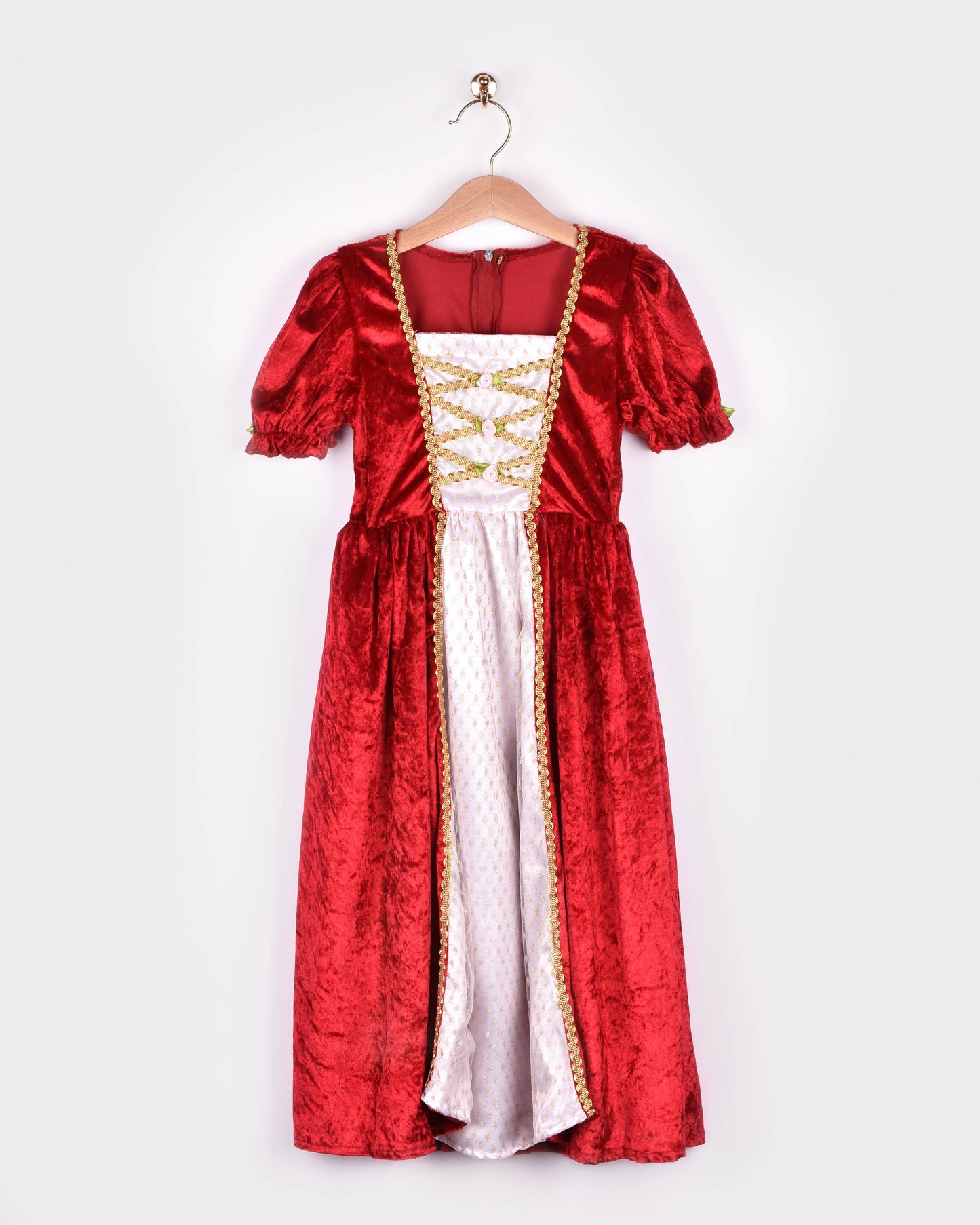 Robe de princesse en velours rouge taille 110-116 cm 4-6 ans