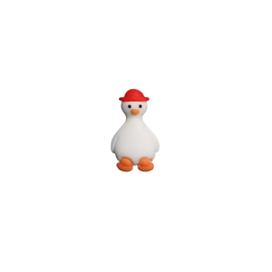 Pin Canard Blanc Chapeau Rouge