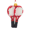Racchette da tennis con palline di Natale