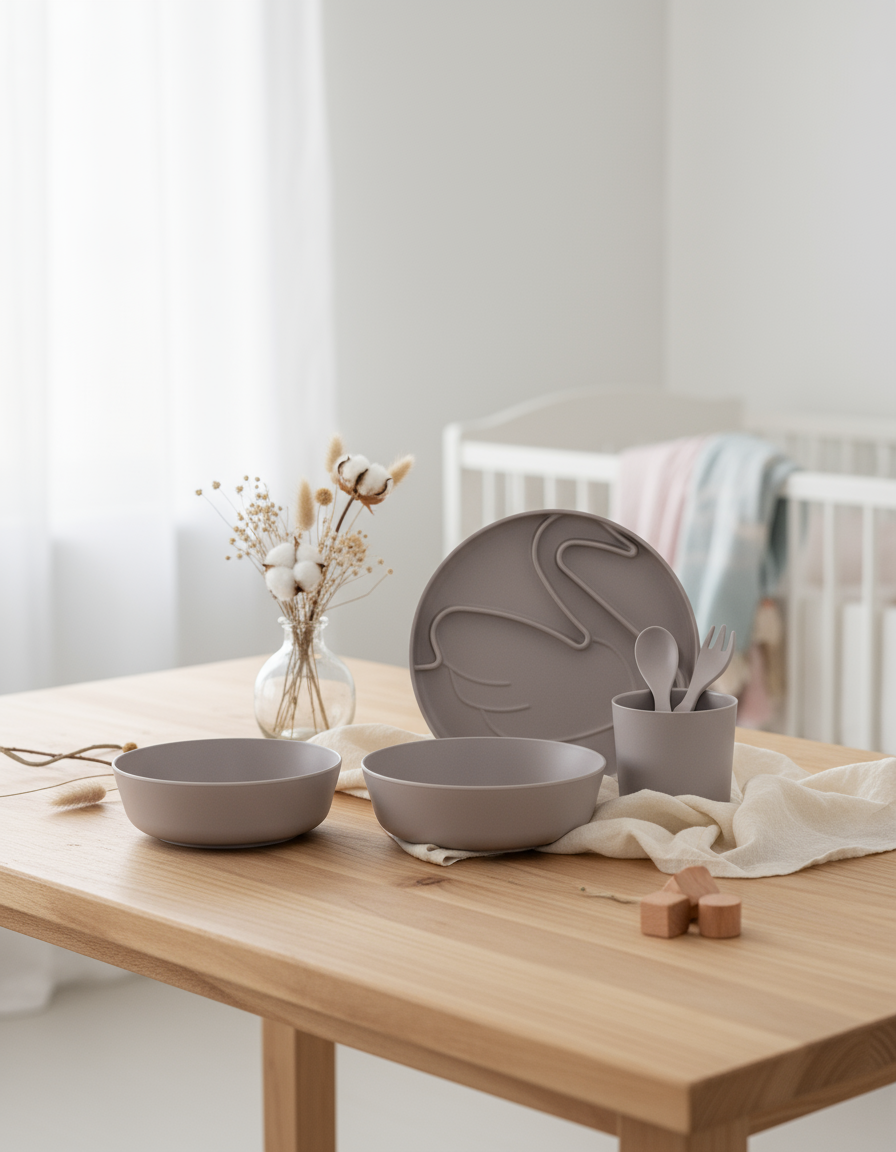 Kit de Vaisselle Enfant Cygne