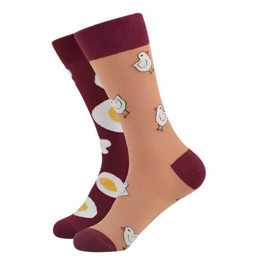 chaussettes depareillees poussins et oeufs mrcol