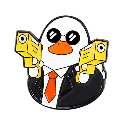 Secret Agent White Duck Pin