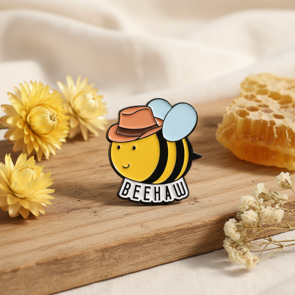 Pin's Abeille Cowboy "Beehaw"