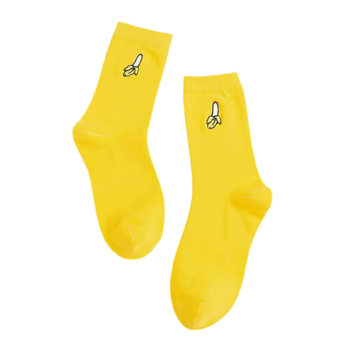 chaussettes banane brodee
