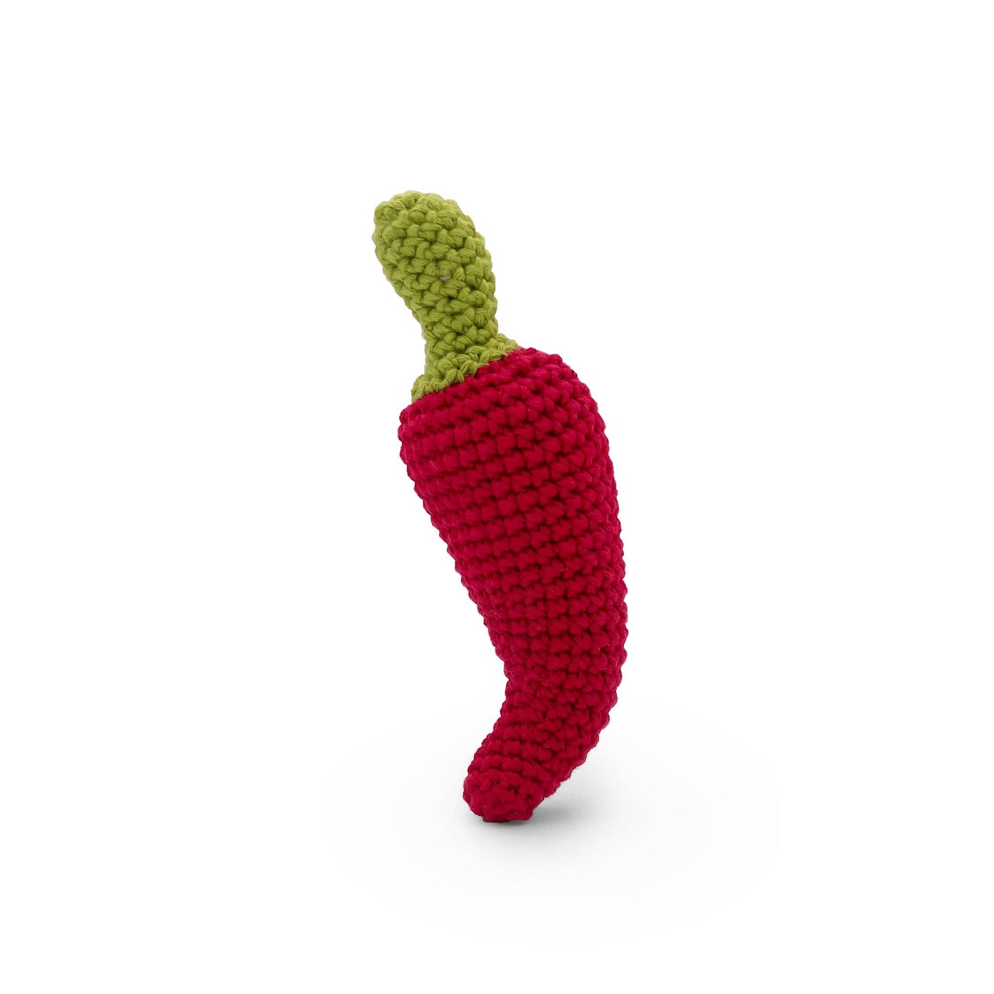Crochet Chili Pepper Rattle, 100% Cotton