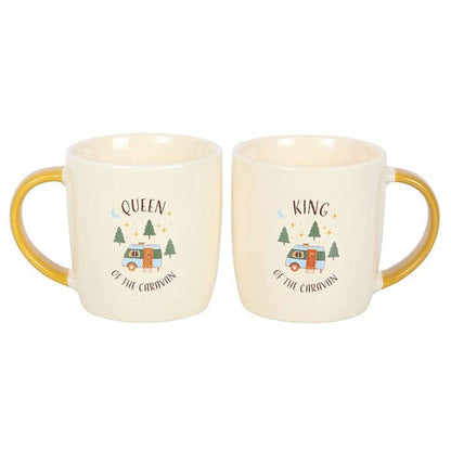 Juego de tazas de camping King y Queen para parejas