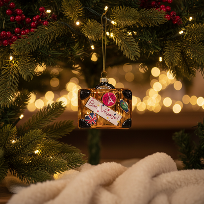 Christmas Ball Travel Suitcase