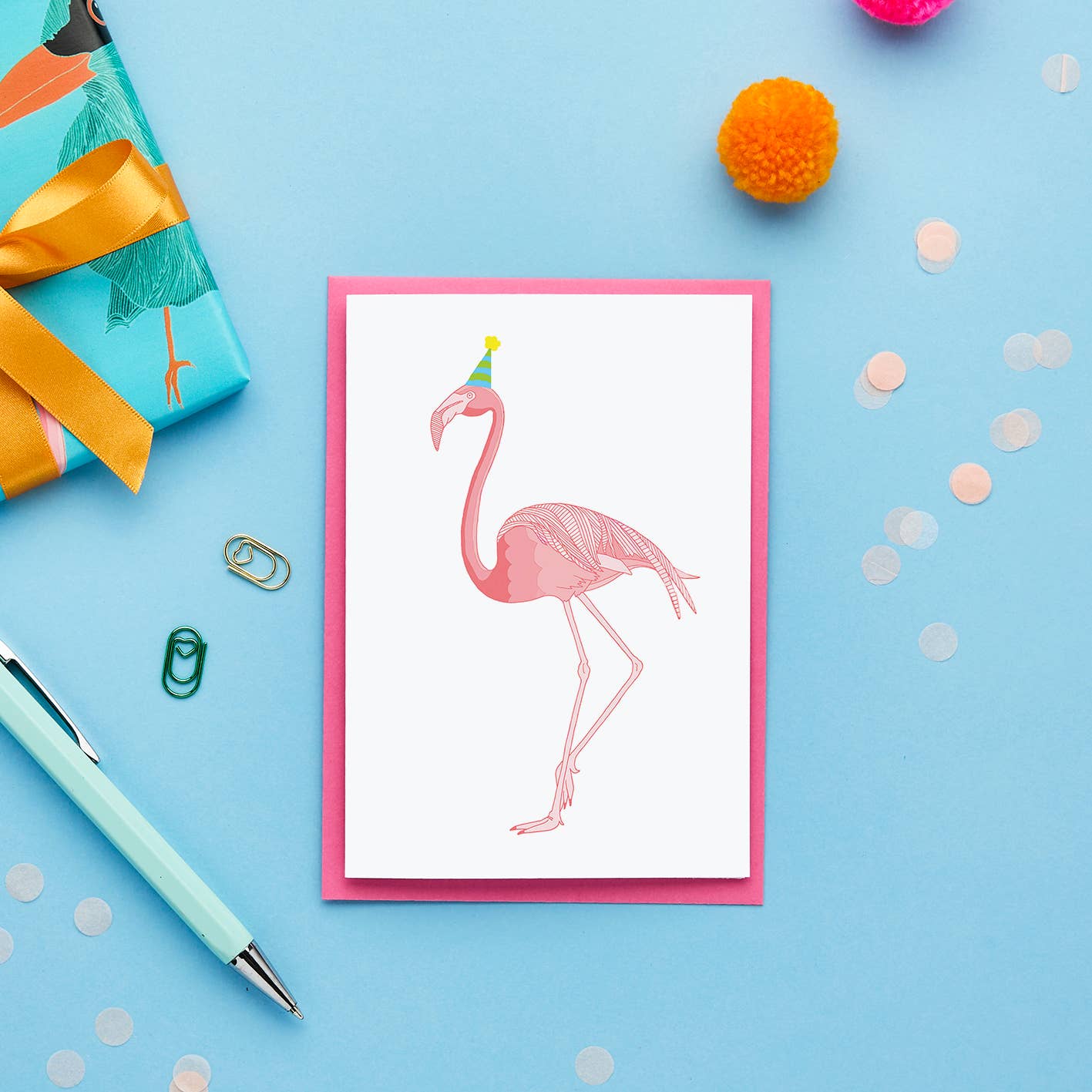 Flamingo Birthday Card