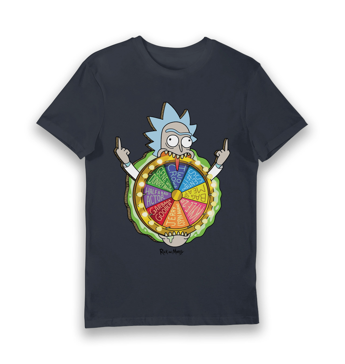 T-shirt adulte Rick and Morty Spin the Wheel