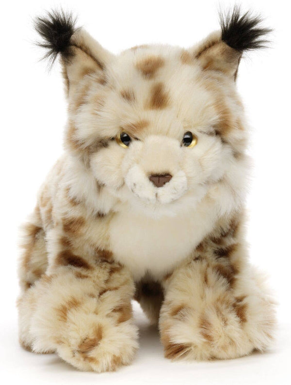 Lynx, assis, 31 cm (longueur), peluche Uni Toys