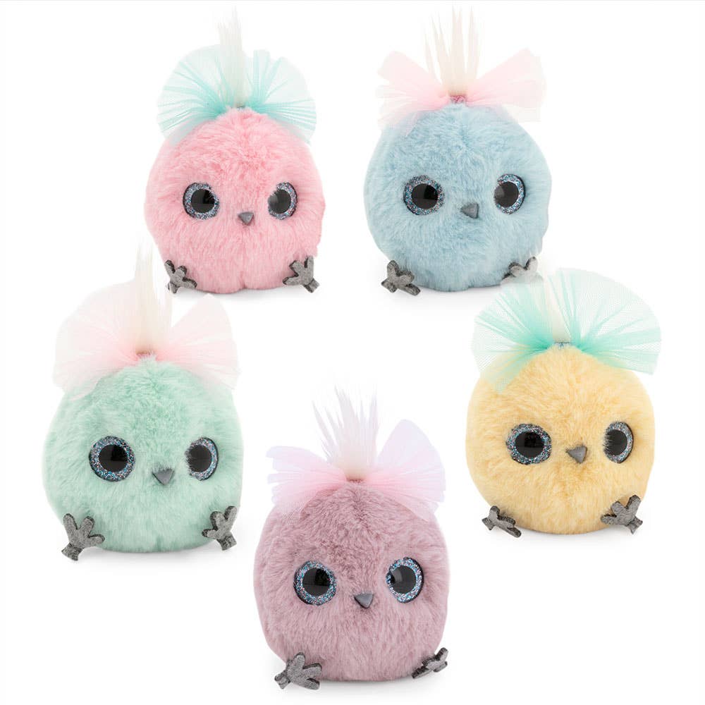 Pendentif en peluche Whozie avec nœud, 8 cm