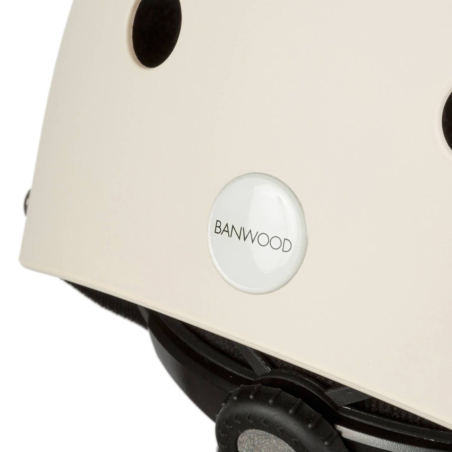 casque enfant creme mate banwood