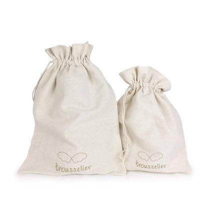 Ange Lapin Doudou avec Hochet - Coton Bio Corail
