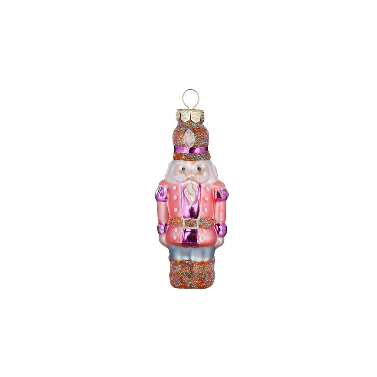 Ornement de Noël Casse‑noisette, en verre, 8 cm – Holly & Jolly