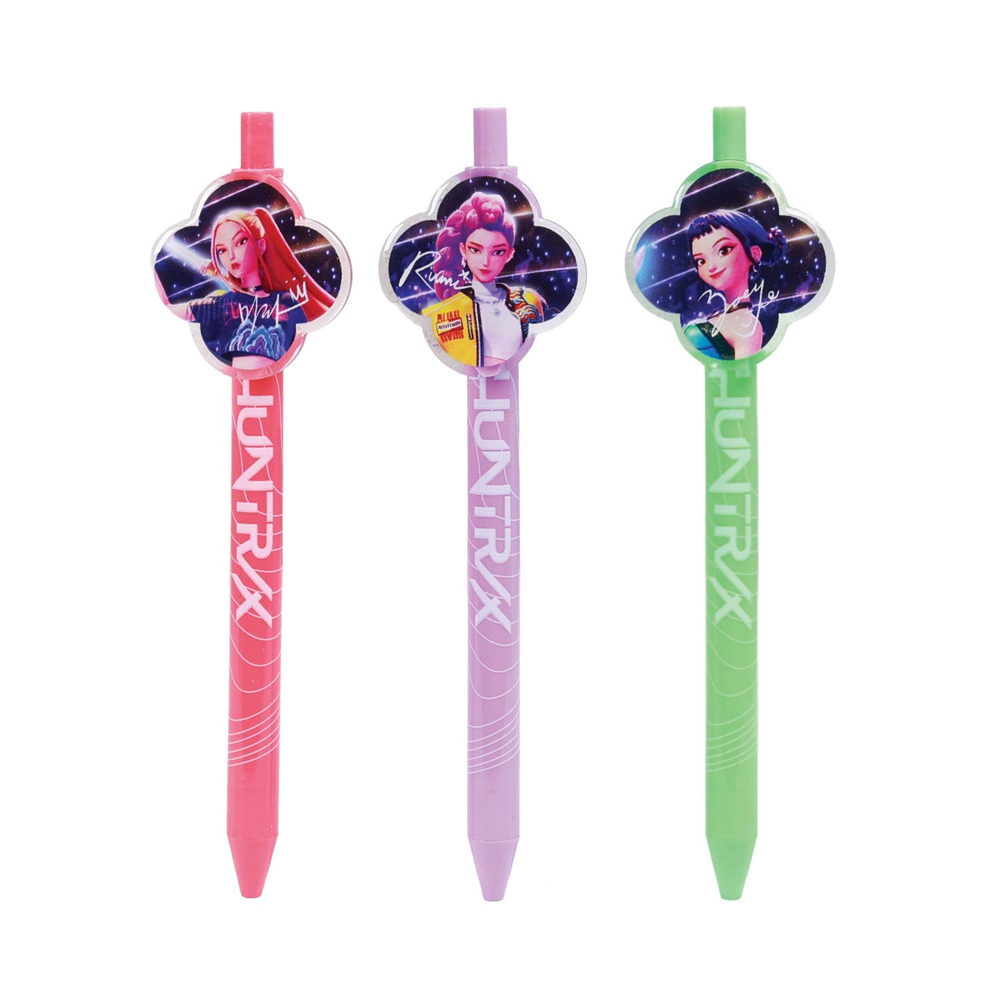 KPop Demon Hunters - pack de 3 stylos - Huntr/x