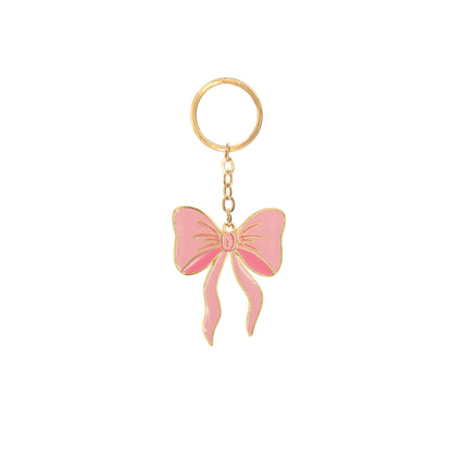 Porte-clés Nœud Rose