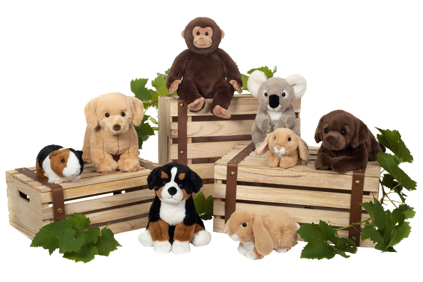 Peluche de perro de montaña bernés sentado