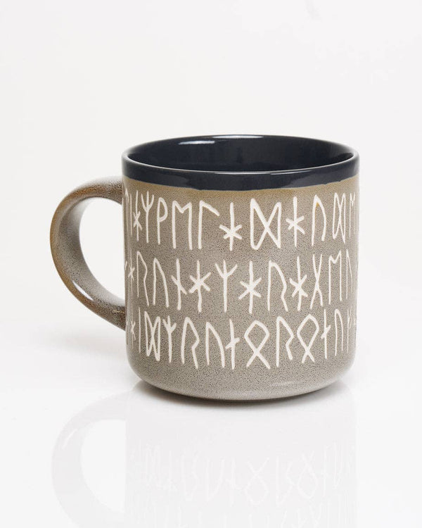 Mug de Sculptée à la Main avec Runes Nordiques (430 ml) – produit scientifique Cognitive Surplus EU, vue 2