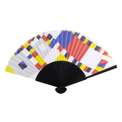 Éventail à main en bambou « PIET Mondriaan »