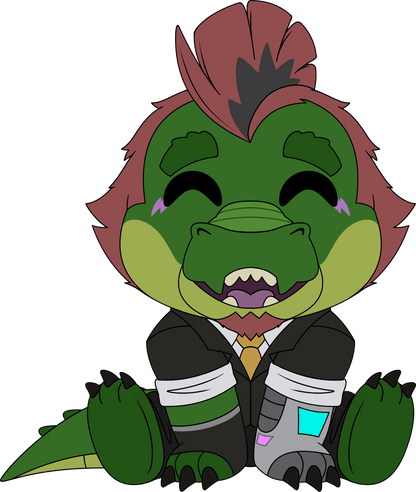 Invader Gator Plush (9in)