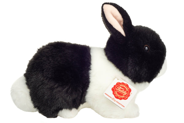 Peluche Lapin Noir et Blanc – 23 cm - Teddy Hermann