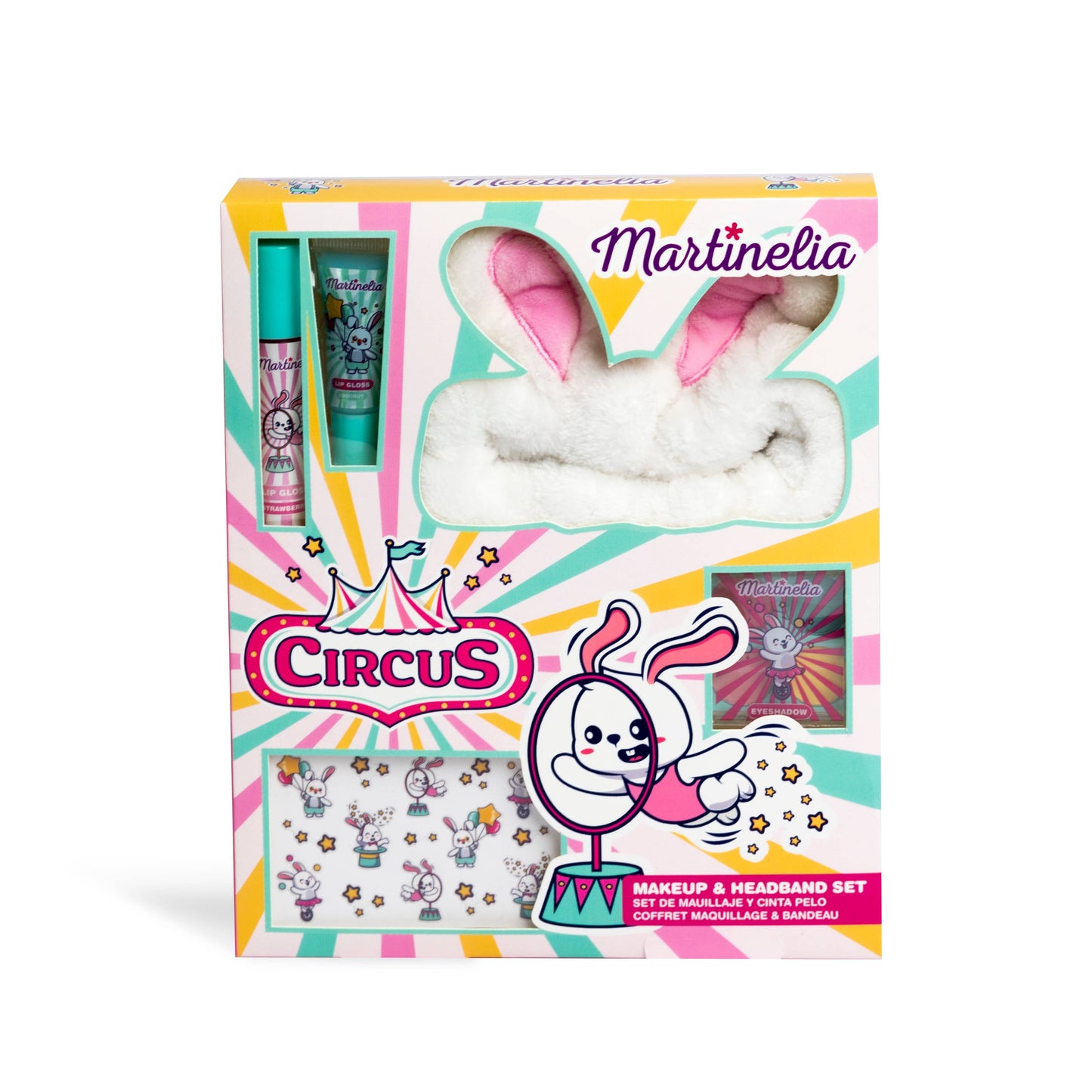 Set de maquillaje de circo y diadema