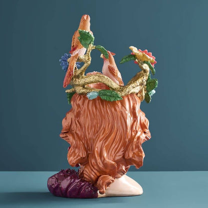 Jarrón con cabeza de mujer de M. Parrots