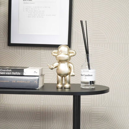 Adorno - Figura colgante de mono suelto 'La Leyenda' - Poliresina - Dorado - 11x7x19cm