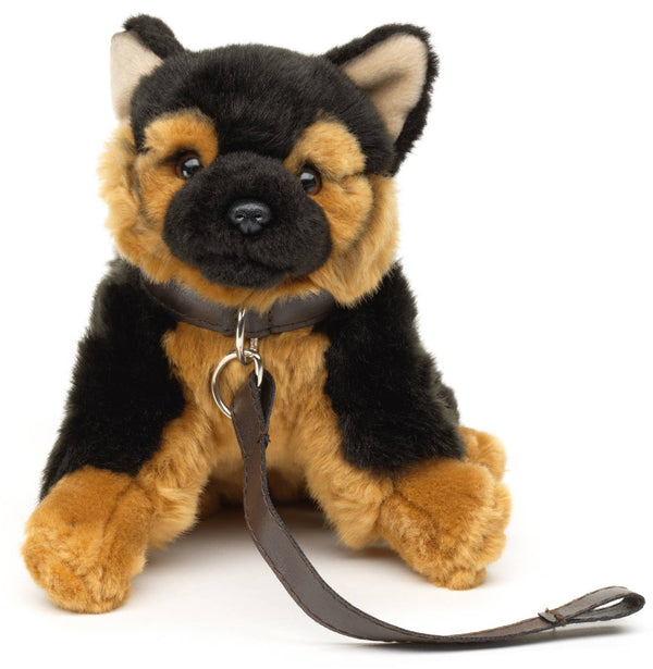 Chiot berger allemand - peluche avec laisse Uni Toys