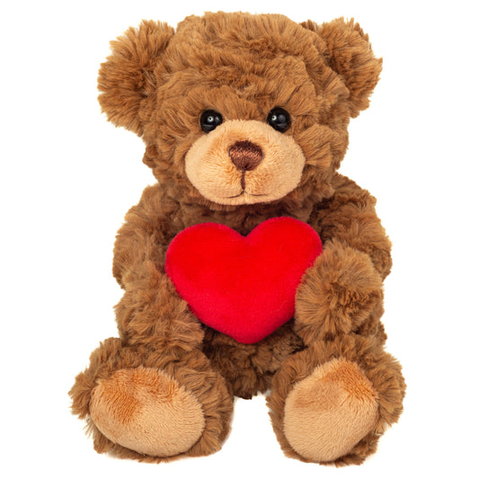 Osito de peluche marrón con corazón