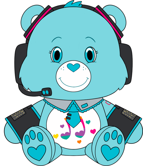 Miku X Heartsong Bear Plush (9in)