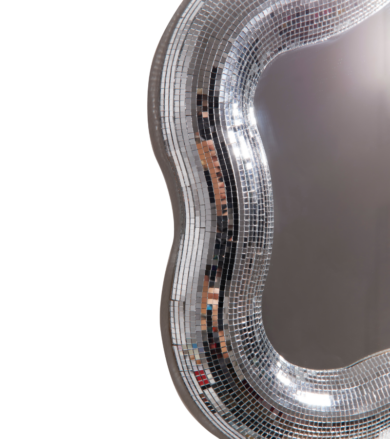 Miroir fleur disco