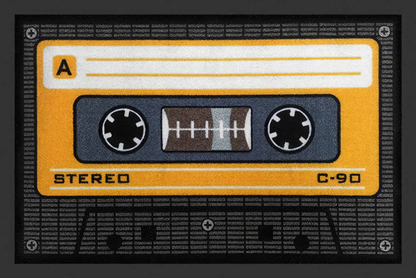 Tappetino arancione per cassette/nastri