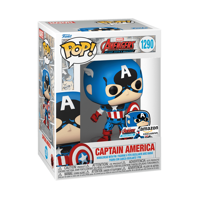 Pop! Captain America avec Pin's