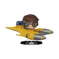 Figura Pop! Super Deluxe de Anakin Skywalker en el Caza Estelar de Naboo (con R2-D2)