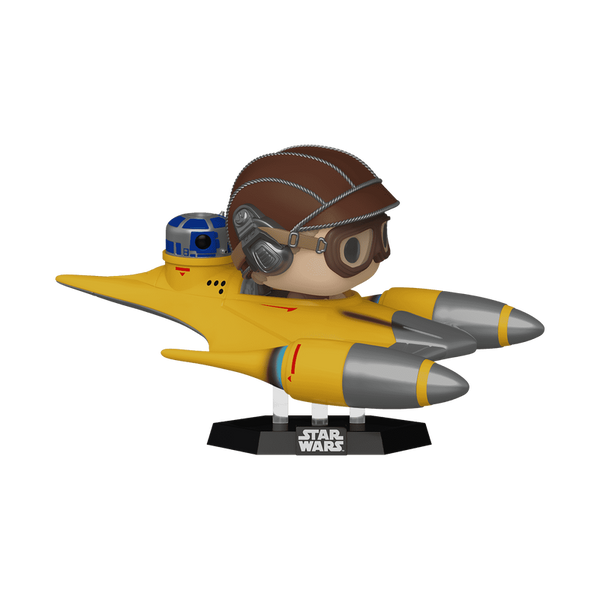 Funko Pop! Rides Super Deluxe Anakin Skywalker dans Naboo Starfighter (avec R2-D2) – Star Wars