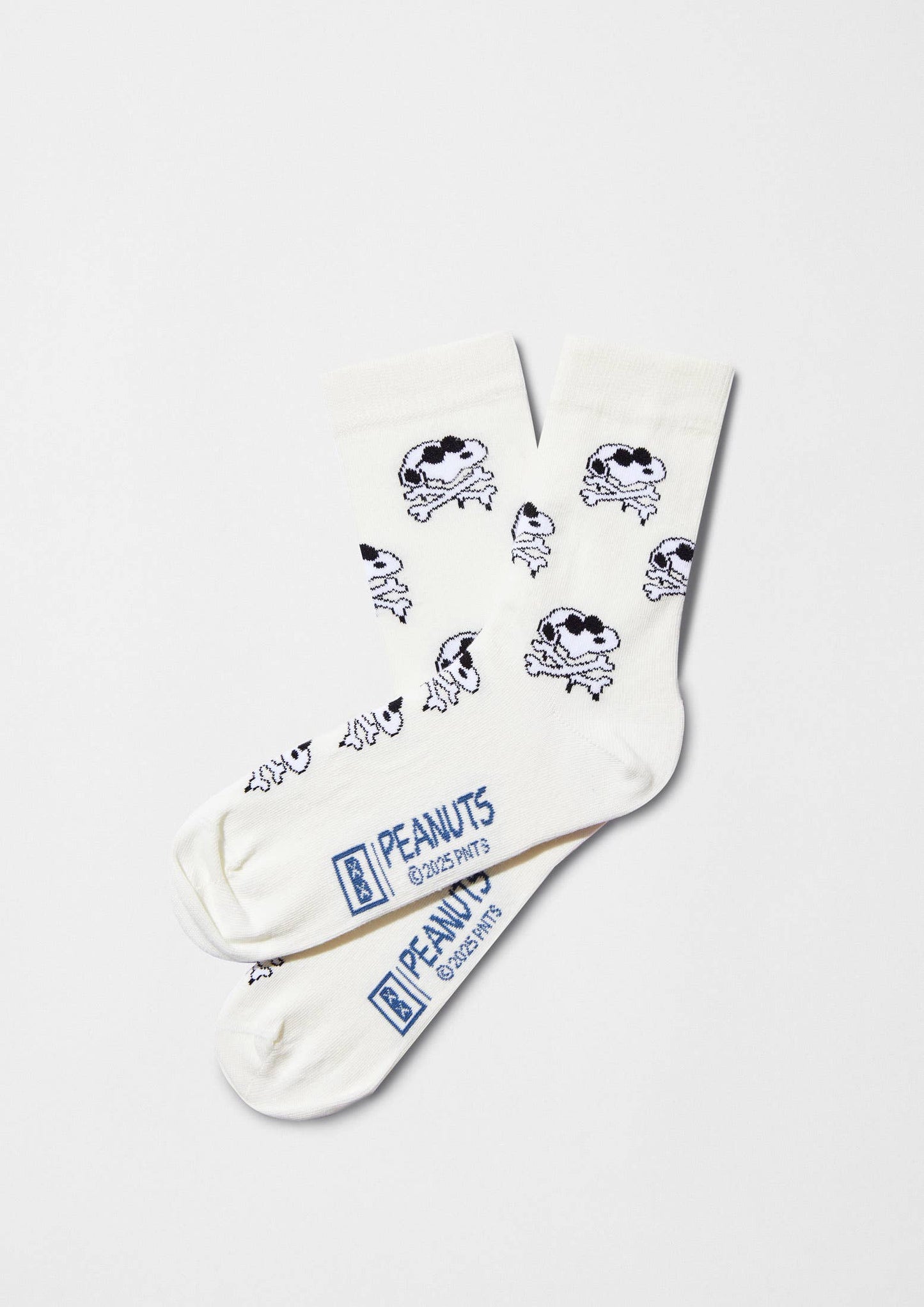 Calcetines de calavera BeSnoopy OffWhite