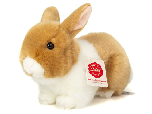 Peluche Lapin beige et blanc
