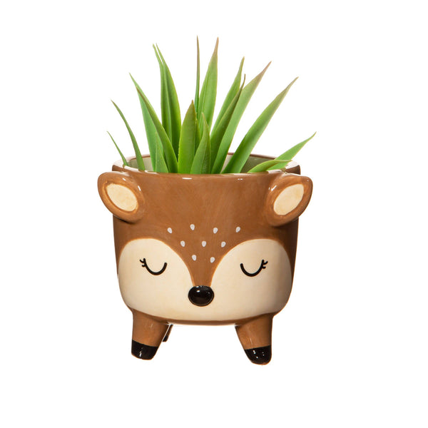 Mini pot de fleurs Cerf sur pieds