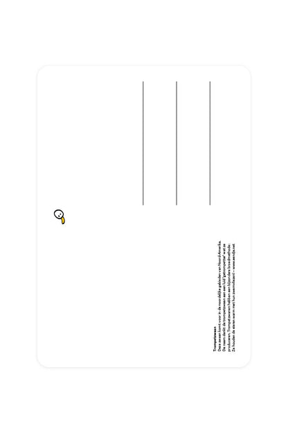 Postal con cisne trompetero