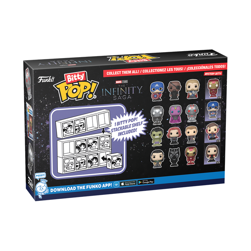 Bitty Pop! Marvel The Infinity Saga 4-Pack Serie 2