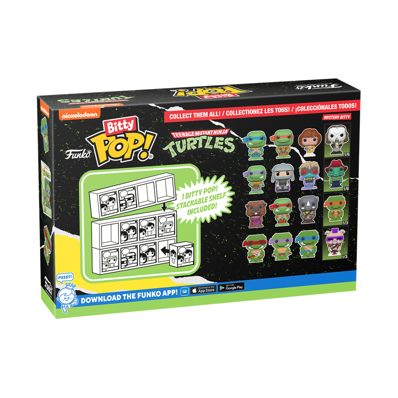 bitty pop teenage mutant ninja turtles 4 pack series 3