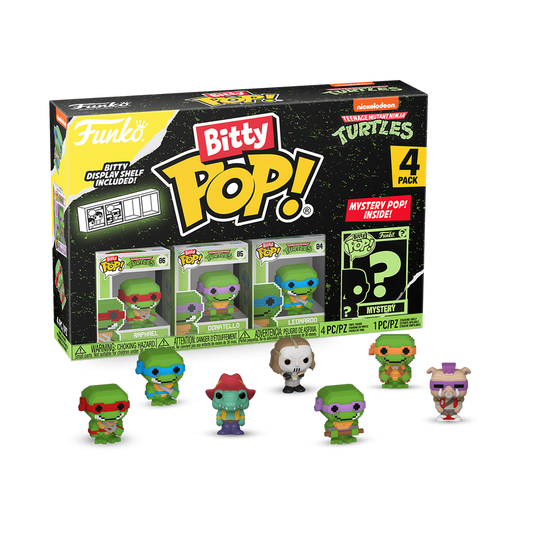 bitty pop teenage mutant ninja turtles 4 pack series 4