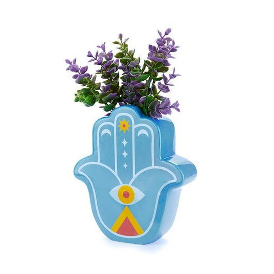 Vaso, Lucky Hand, blu, ceramica