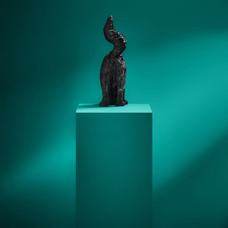 Chichi Cat Table Lamp, Black