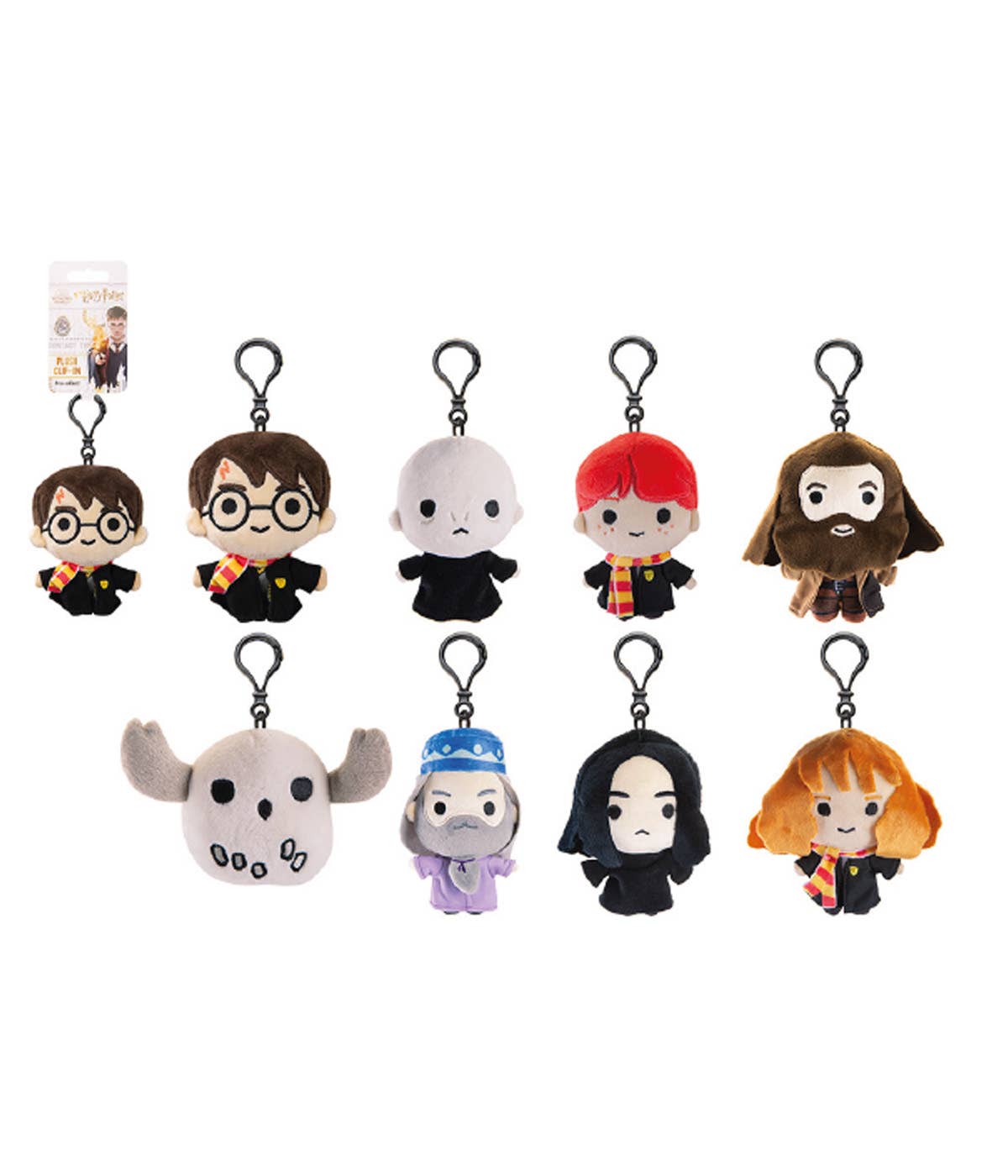 Peluche de Harry Potter con clip, 12 cm